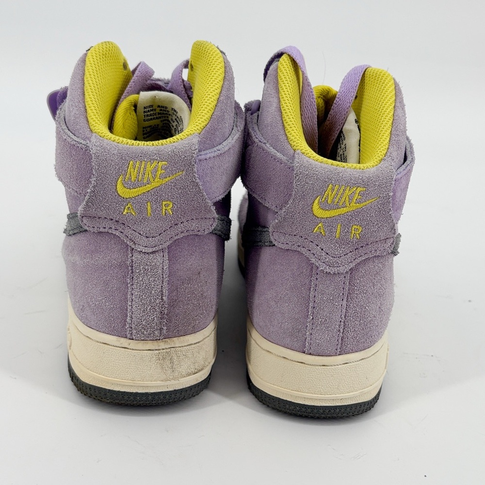 Nike Custom Air Force 1 High By You - Purple green and yellow Women's US 8 - Picture 2 of 11